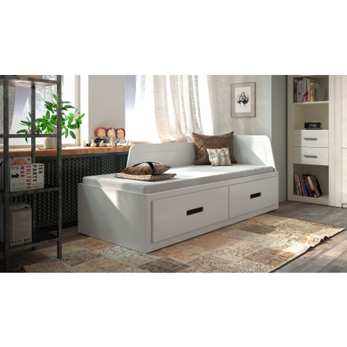Łóżko drewniane MIA  2 osobowe 160 x 80 ( 2x80 ) białe , rozkładane